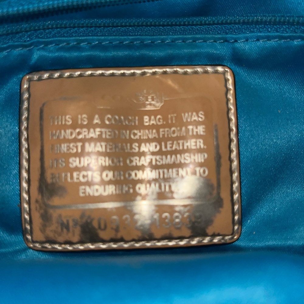 Coach Colorful Signature Tote with Gold Accents - Picture 5 of 7